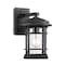 Designers Fountain Barrister 11.5in Weathered Pewter 1-Light Outdoor Line Voltage Wall Sconce, Bulb Not Included 22421-WP - alternate 1
